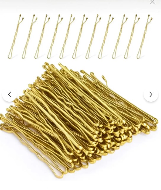 50Adet Kaliteli Gold Tel Toka 5CM Kadın Saç Aksesuar